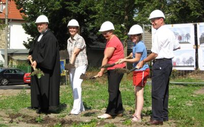 Spatenstich eines Wohnheimes für mehrfachbehinderte Menschen