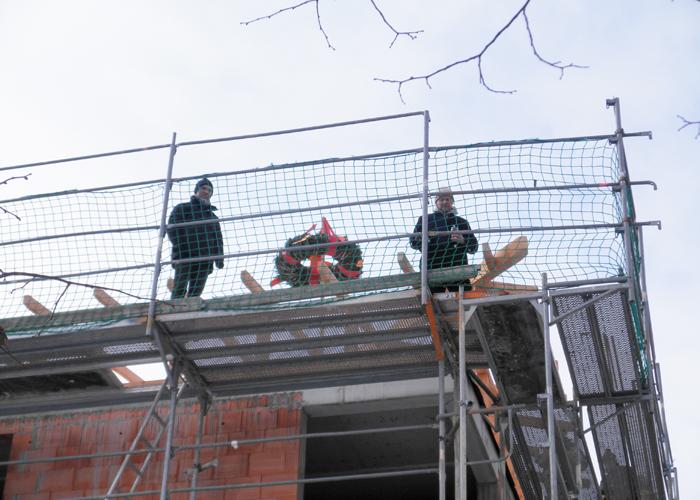 Richtfest des Wohnheimes für mehrfachbehinderte Menschen im Februar 2012