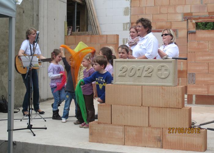 Grundsteinlegung für ein DRK-Altenpflegeheim in Witzenhausen Juni 2012