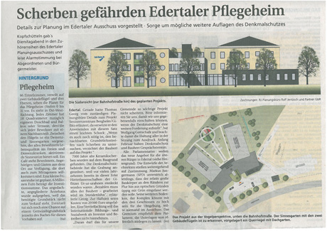 WLZ Presseartikel über Pläne beim Pflegeheim Edertal-Giflitz