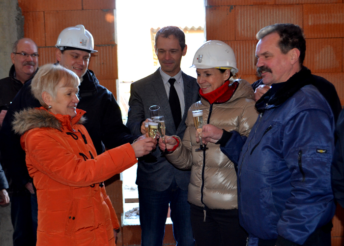 Richtfest Kita Bienenschwarm in Ulrichshalben im Januar 2014