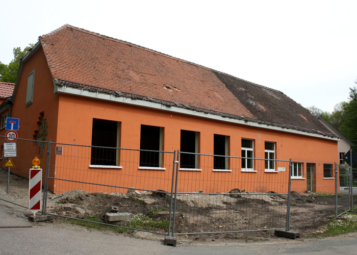 Neubau und Umbau der Werkstatt in Rastenberg im Juni 2014