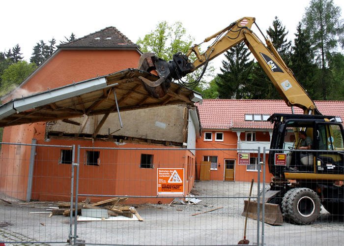 Neubau und Umbau der Werkstatt in Rastenberg im Juni 2014