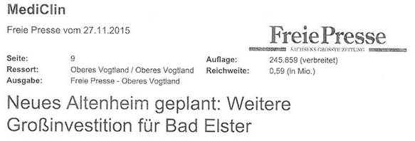 Neues Altenheim Bad Elster